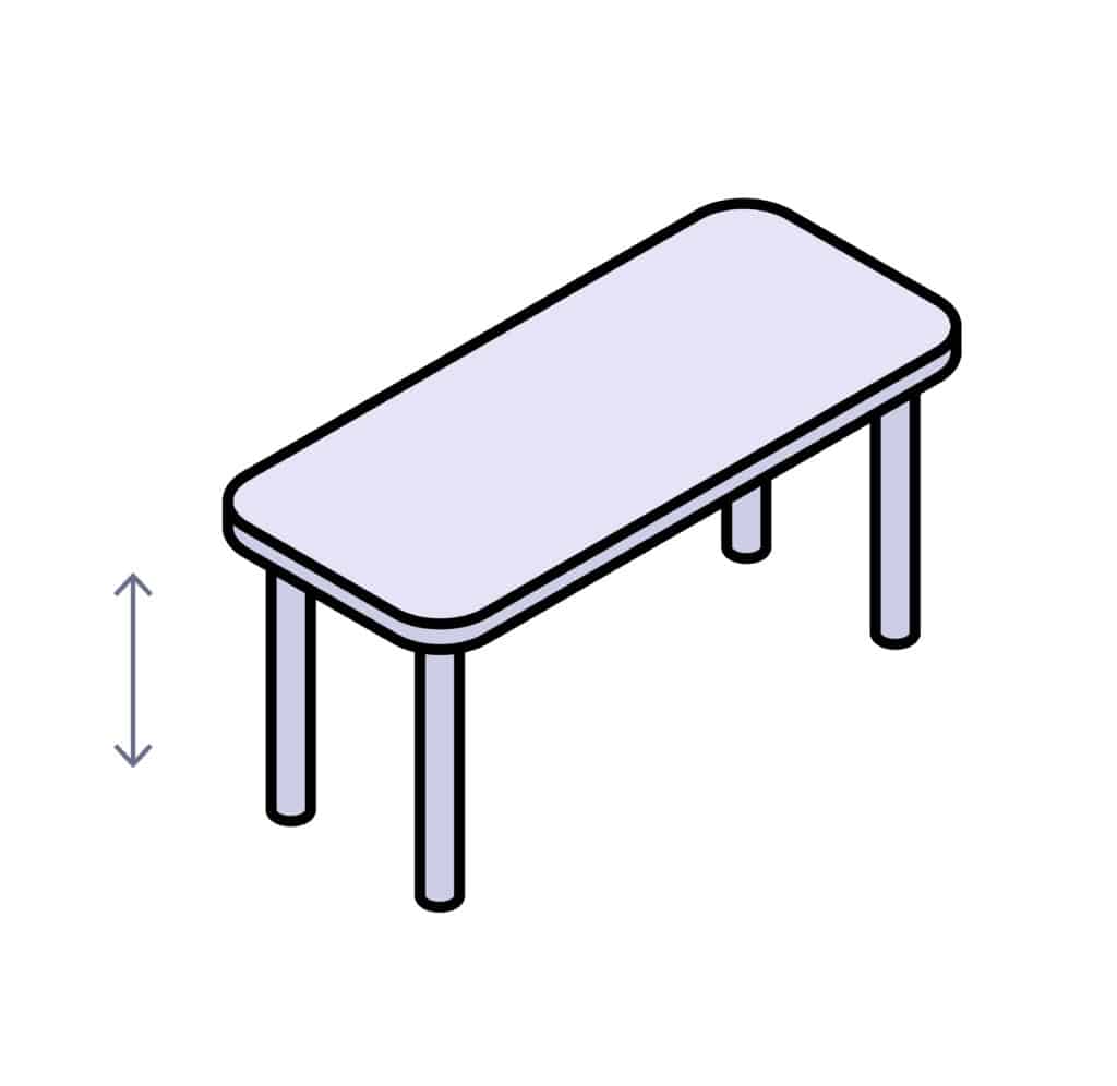 Verstelbare tafel